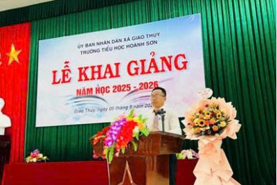 Niềm vui ngày khai giảng năm học 2025-2026 trường Tiểu học Hoành Sơn